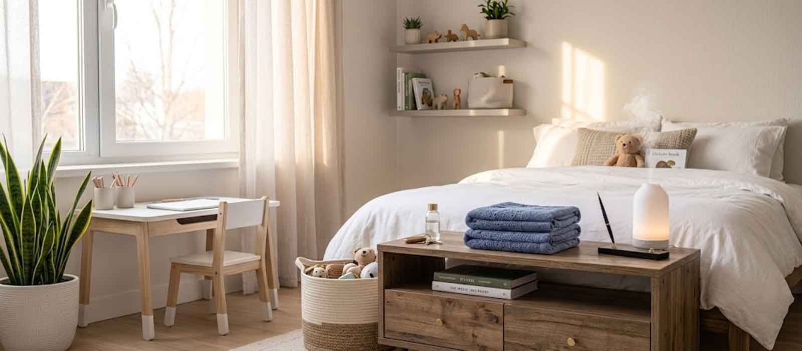 Bright, clean living room